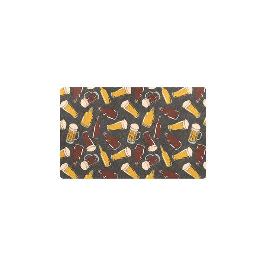Beer Pattern Print Design 03 Kitchen Mat