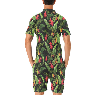 Bird Of Paradise Pattern Print Design BOP010 Men's Romper