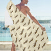 Bee Print Design LKS306 Beach Towel 32" x 71"