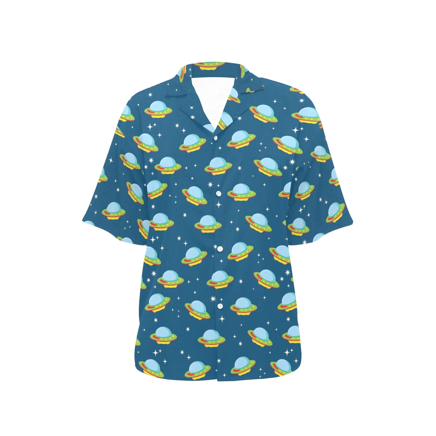 UFO Print Design LKS305 Women's Hawaiian Shirt