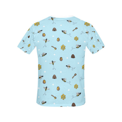 Honey Bee Print Design LKS307 Women's  T-shirt