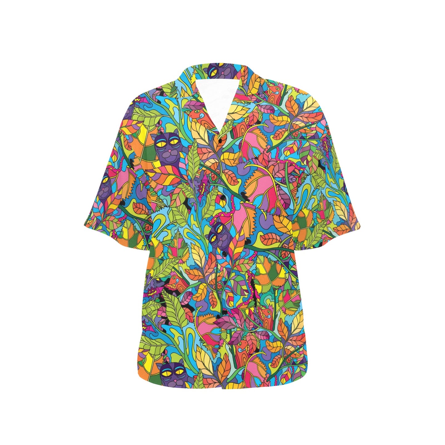 Trippy Print Design LKS301 Women's Hawaiian Shirt