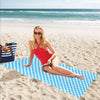 Gingham Print Design LKS401 Beach Towel 32" x 71"