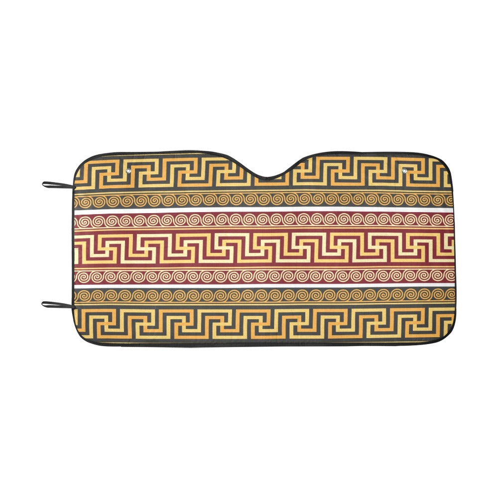 Ancient Greek Pattern Print Design LKS302 Car front Windshield Sun Shade