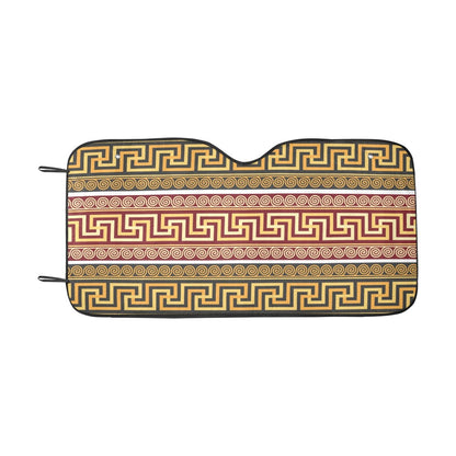Ancient Greek Pattern Print Design LKS302 Car front Windshield Sun Shade