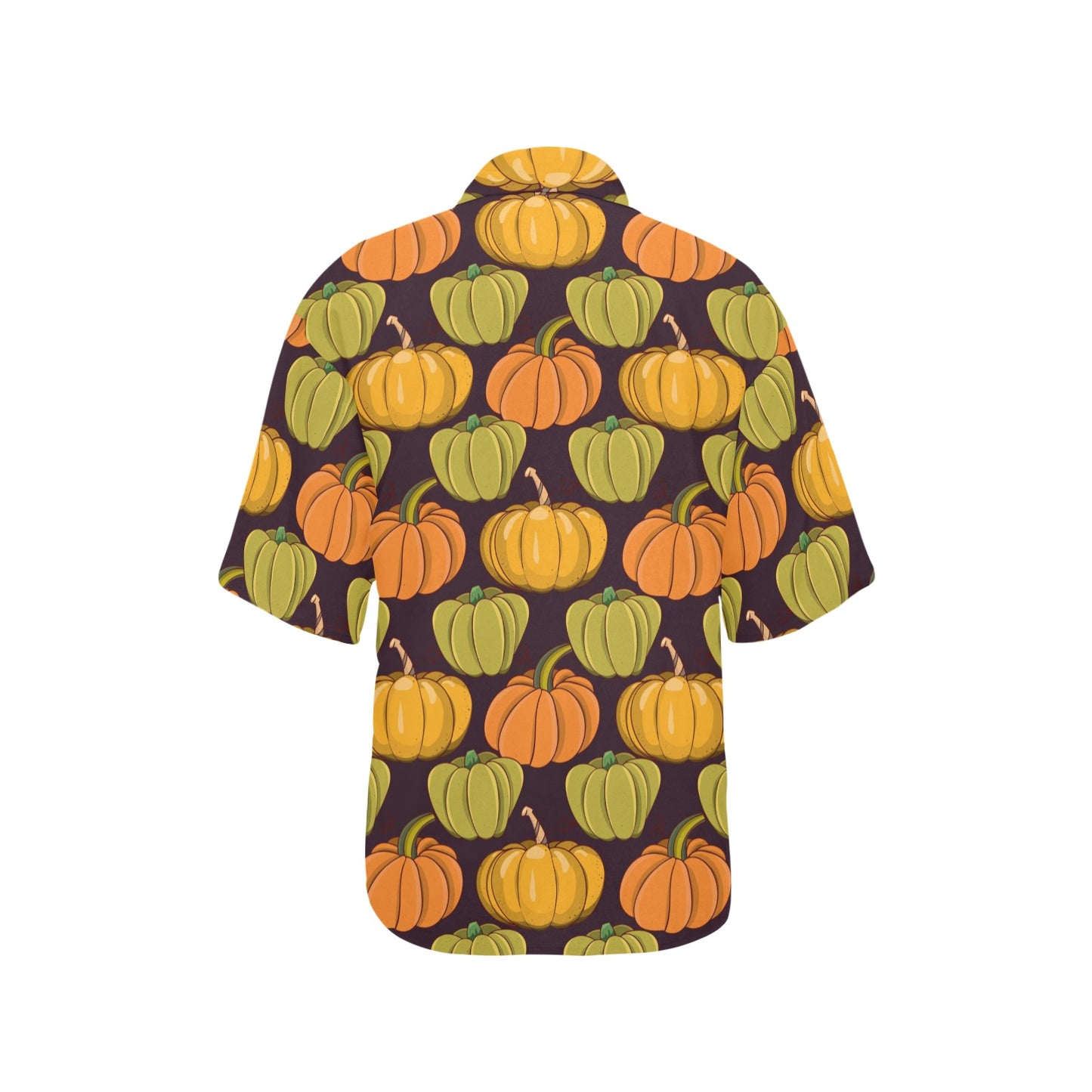 Pumpkin Pattern Print Design A01 Women's Hawaiian Shirt