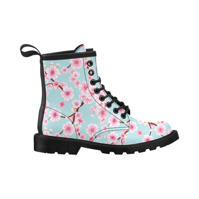 Cherry Blossom Pattern Print Design CB04 Women's Boots