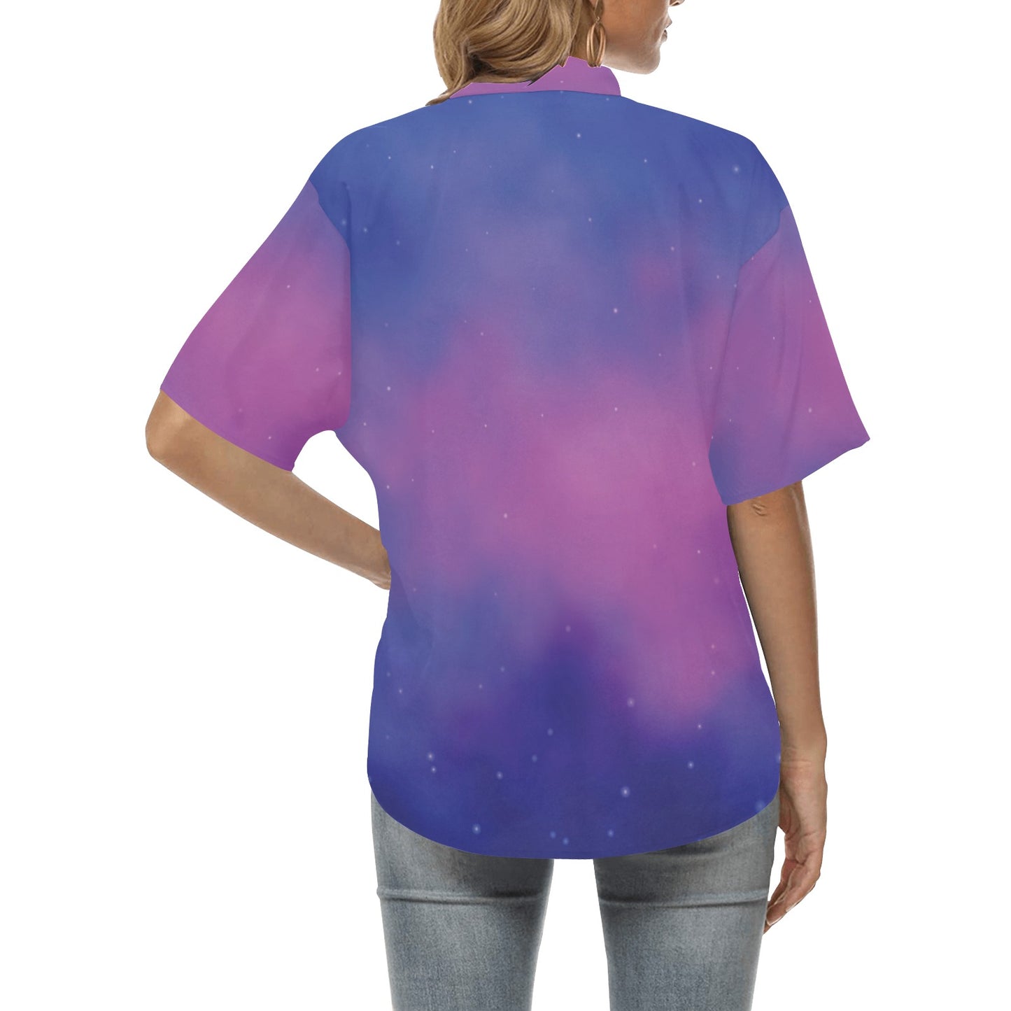 Nebula Pattern Print Design A05 Women's Hawaiian Shirt