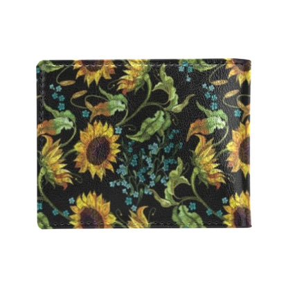 Sunflower Print Design LKS308 Men's ID Card Wallet