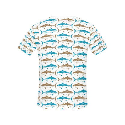 Tuna Fish Print Design LKS301 Women's  T-shirt