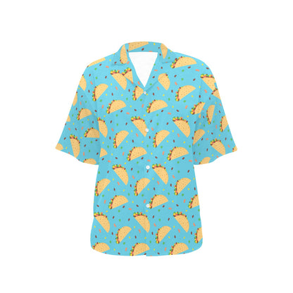 Taco Print Design LKS303 Women's Hawaiian Shirt