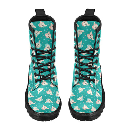 Chihuahua Polka Dot Pattern Women's Boots