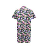 Lotus Flower Print Design Men's Romper