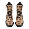 Brown Horse Print Pattern Women's Boots