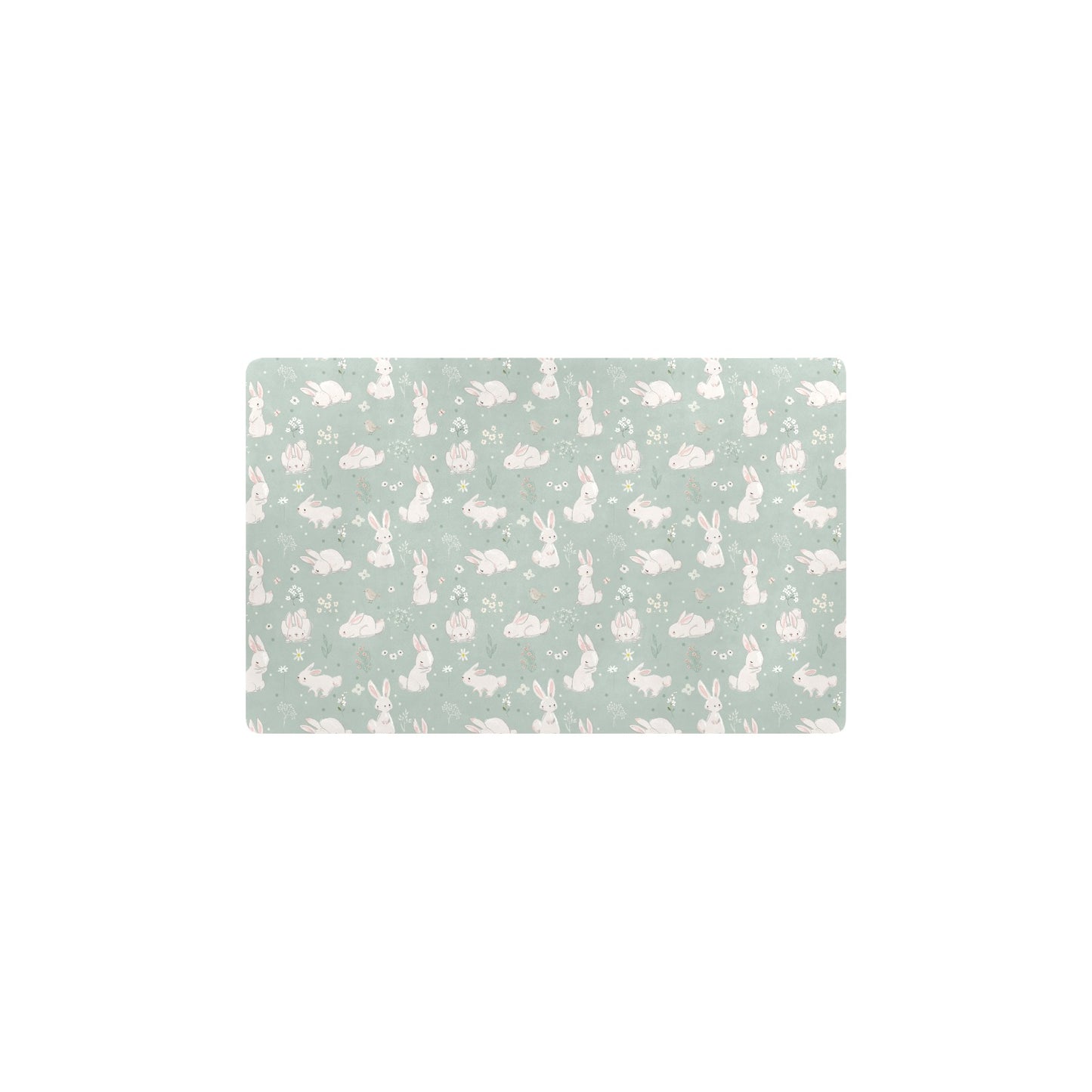 Bunny Pattern Print Design 03 Kitchen Mat