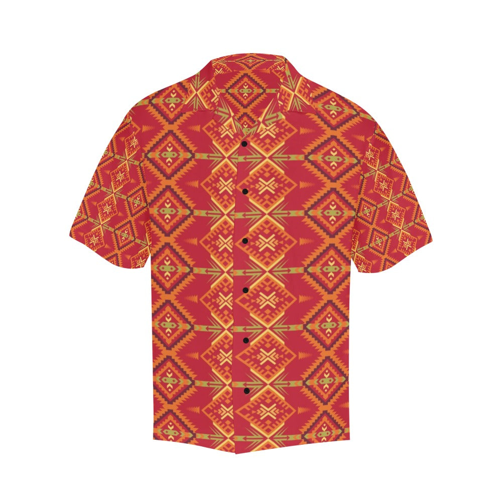 Southwest Pattern Print Design LKS305 Men's Hawaiian Shirt