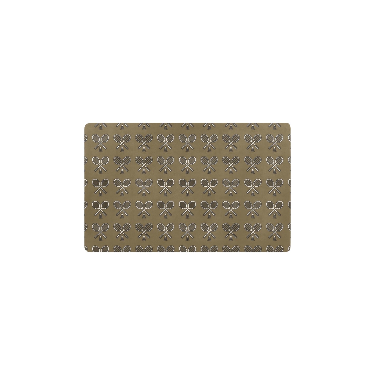 Badminton Pattern Print Design 07 Kitchen Mat