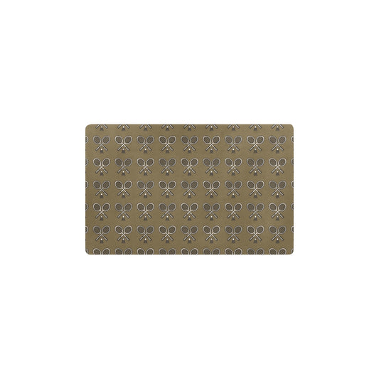 Badminton Pattern Print Design 07 Kitchen Mat