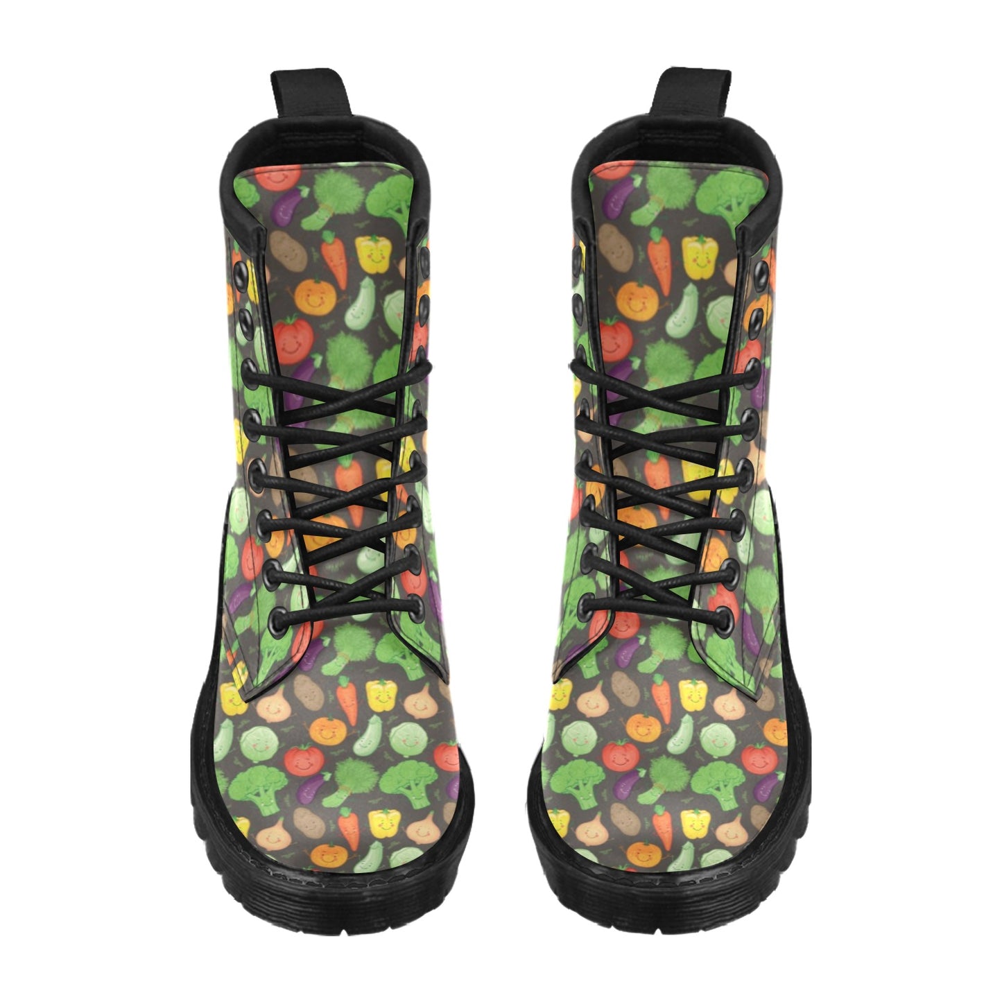 Vegan Funny Themed Design Print Women's Boots