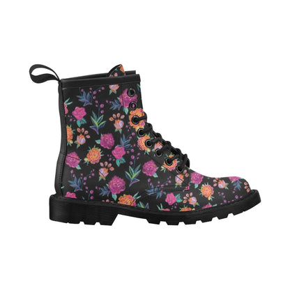 Marigold Pattern Print Design MR02 Women's Boots
