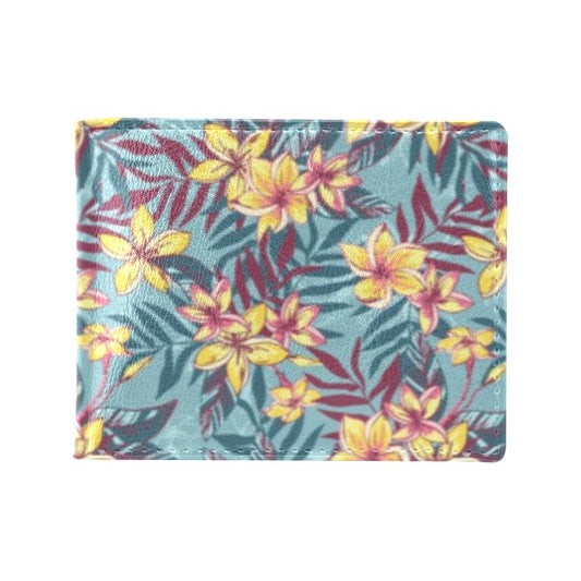 Summer Floral Print Design LKS304 Men's ID Card Wallet