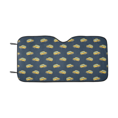 School Bus Print Design LKS304 Car front Windshield Sun Shade