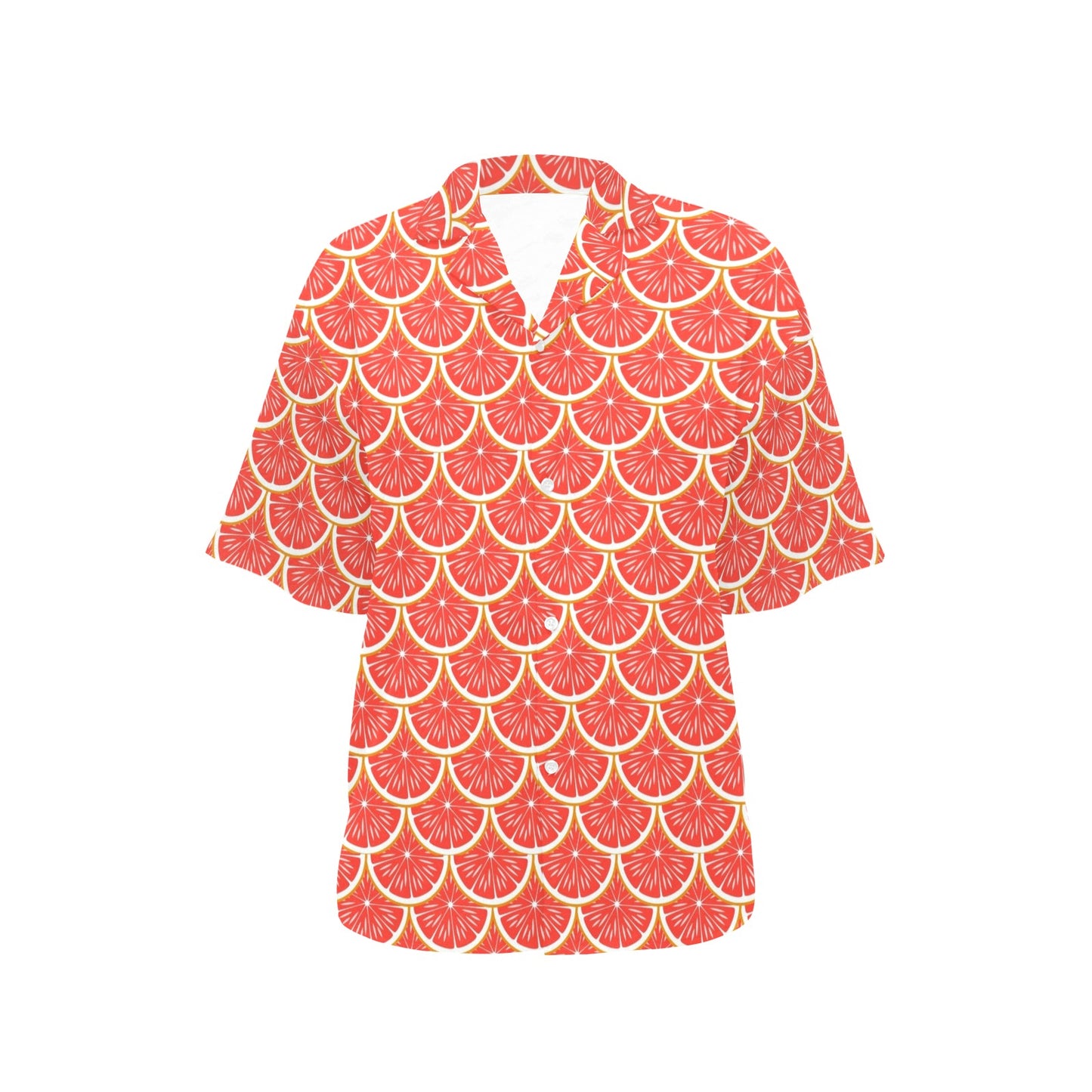 Grapefruit Pattern Print Design GF07 Women's Hawaiian Shirt