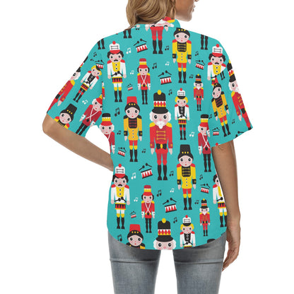 Nutcracker Pattern Print Design A03 Women's Hawaiian Shirt