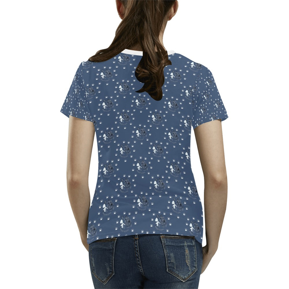Scottish Terriers Print Design LKS307 Women's  T-shirt