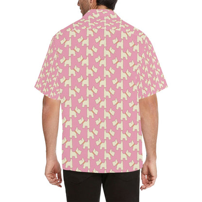 Scottish Terriers Print Design LKS306 Men's Hawaiian Shirt