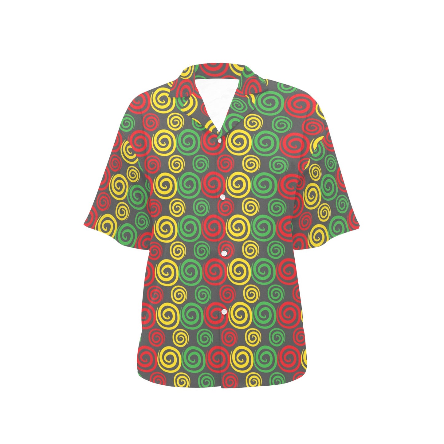 Rastafarian Pattern Print Design A05 Women's Hawaiian Shirt
