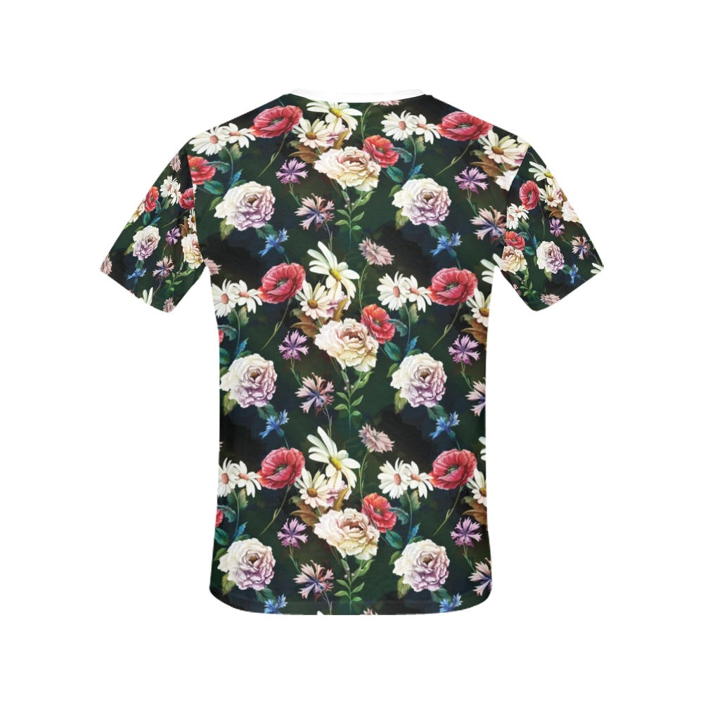 Summer Floral Print Design LKS303 Women's  T-shirt
