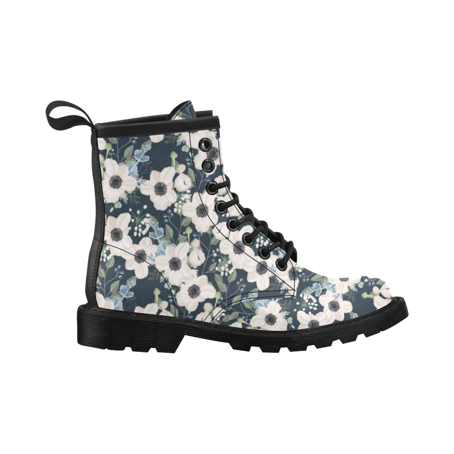 Anemone Pattern Print Design AM02 Women's Boots