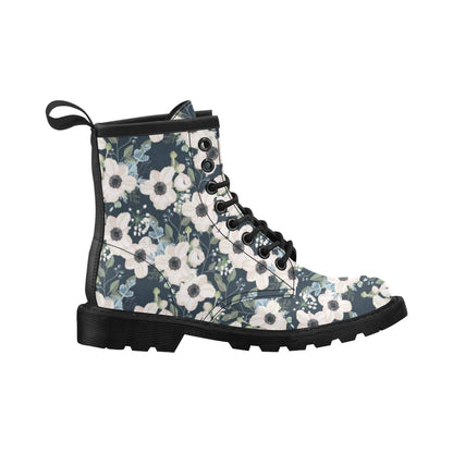 Anemone Pattern Print Design AM02 Women's Boots