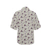 Swallow Bird Pattern Print Design 03 Women's Hawaiian Shirt