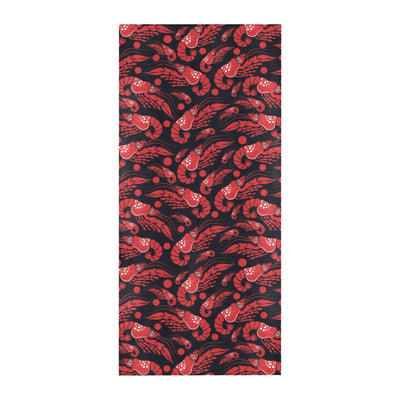 Shrimp Print Design LKS303 Beach Towel 32" x 71"