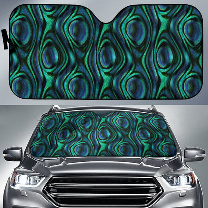 Abalone Pattern Print Design 01 Car Sun Shade-JORJUNE.COM