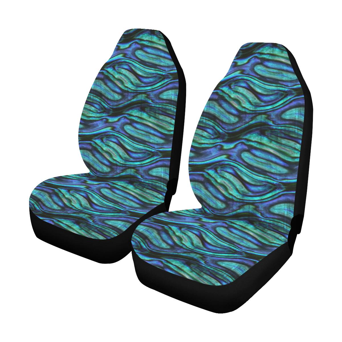 Abalone Pattern Print Design 02 Car Seat Covers (Set of 2)-JORJUNE.COM