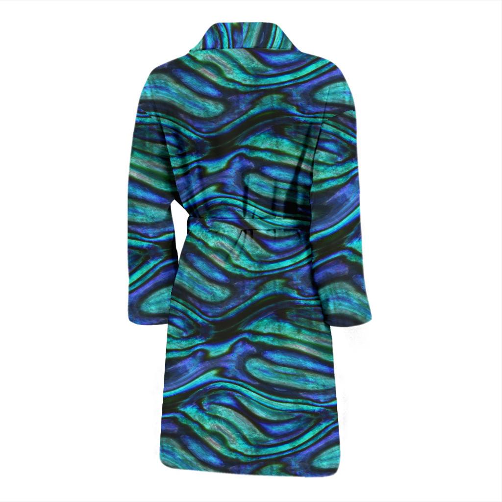 Abalone Pattern Print Design 02 Men Bathrobe-JORJUNE.COM