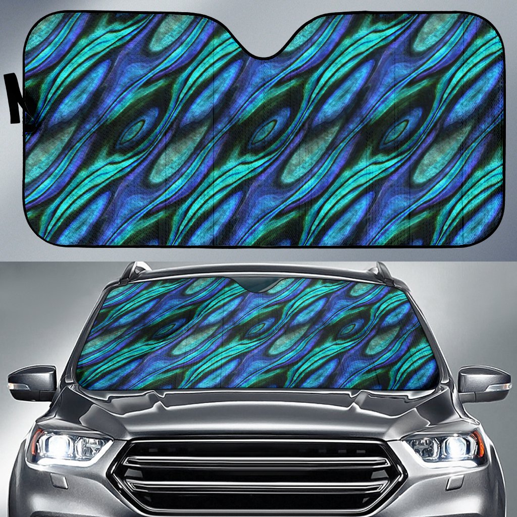 Abalone Pattern Print Design 03 Car Sun Shade-JORJUNE.COM