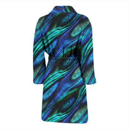 Abalone Pattern Print Design 03 Men Bathrobe-JORJUNE.COM