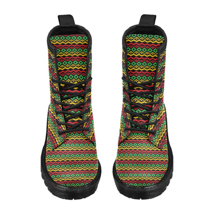 Rasta Reggae Color Themed Women's Boots