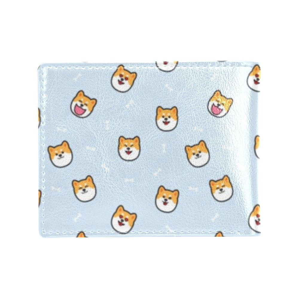 Shiba Inu Print Design LKS3012 Men's ID Card Wallet