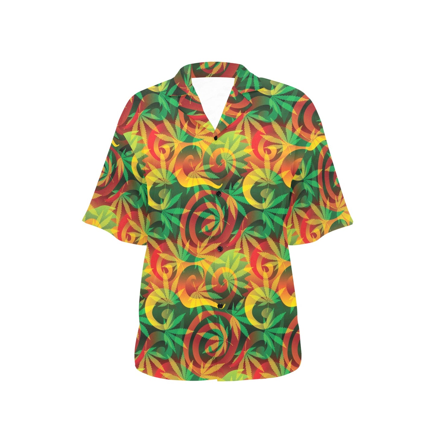 Rastafarian Pattern Print Design A01 Women's Hawaiian Shirt