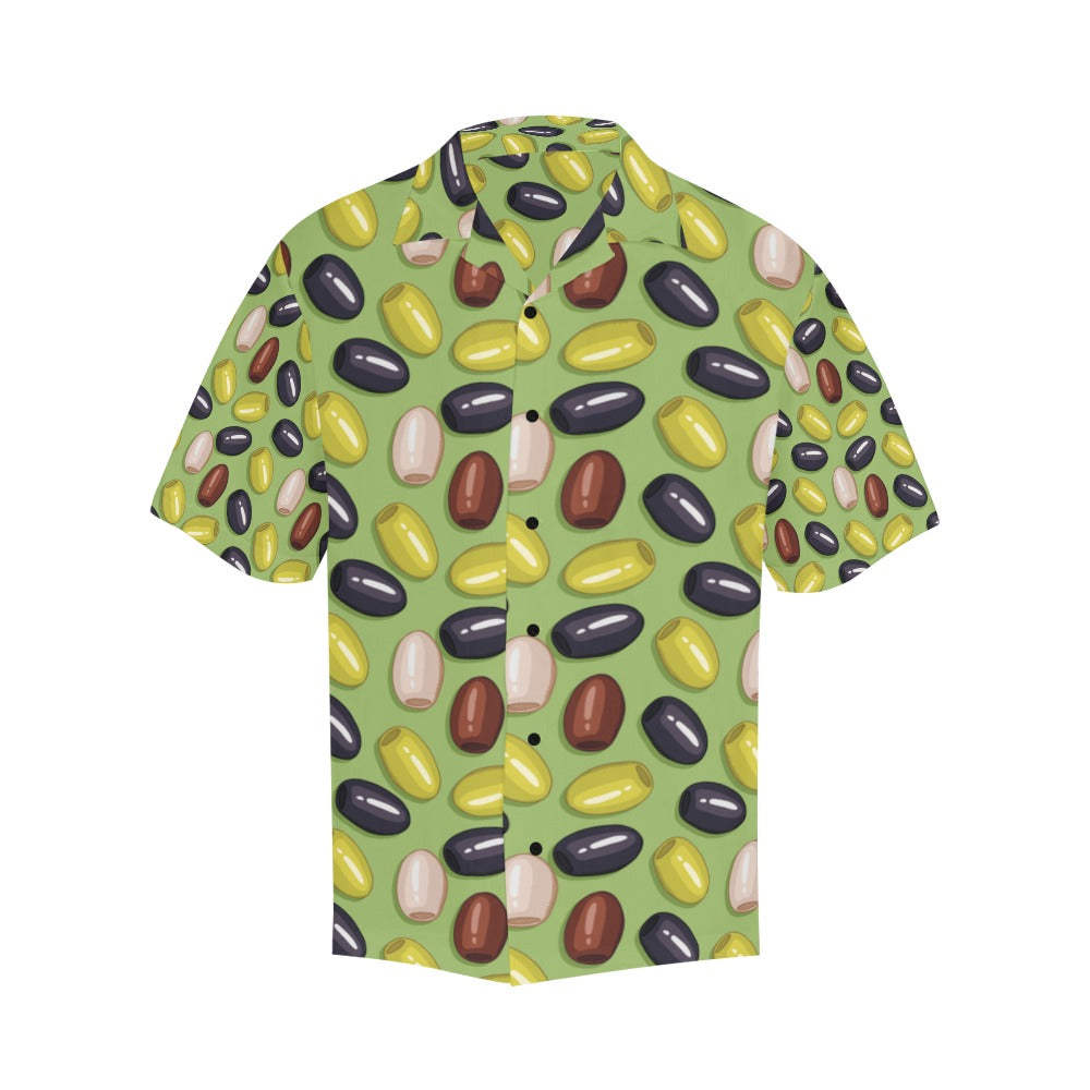 Olive Print Design LKS301 Men's Hawaiian Shirt