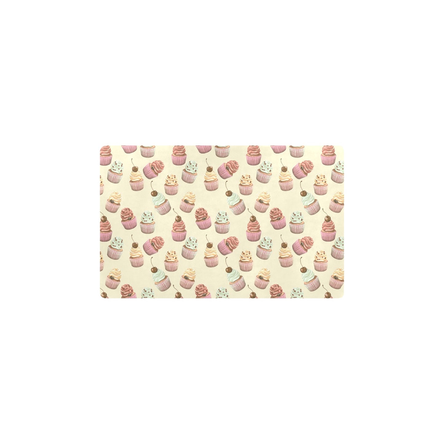 Cupcake Pattern Print Design 04 Kitchen Mat