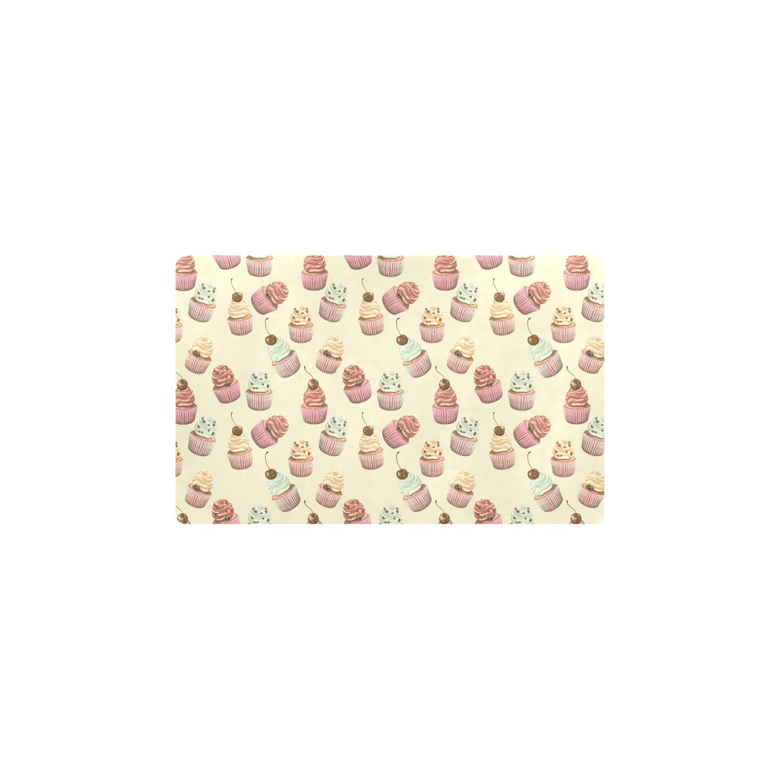 Cupcake Pattern Print Design 04 Kitchen Mat