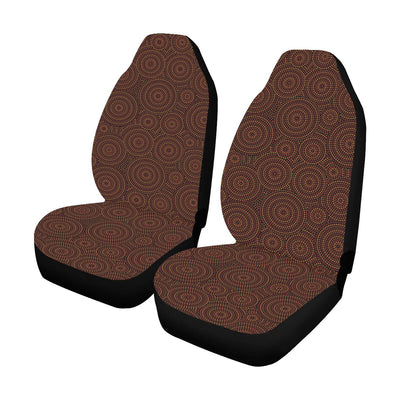 Aboriginal Pattern Print Design 02 Car Seat Covers (Set of 2)-JORJUNE.COM