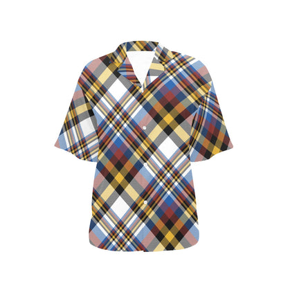 Madras Pattern Print Design 01 Women's Hawaiian Shirt