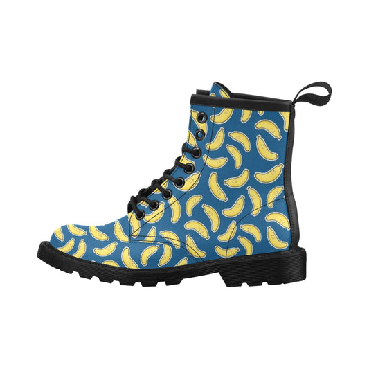 Banana Pattern Print Design BA03 Women's Boots